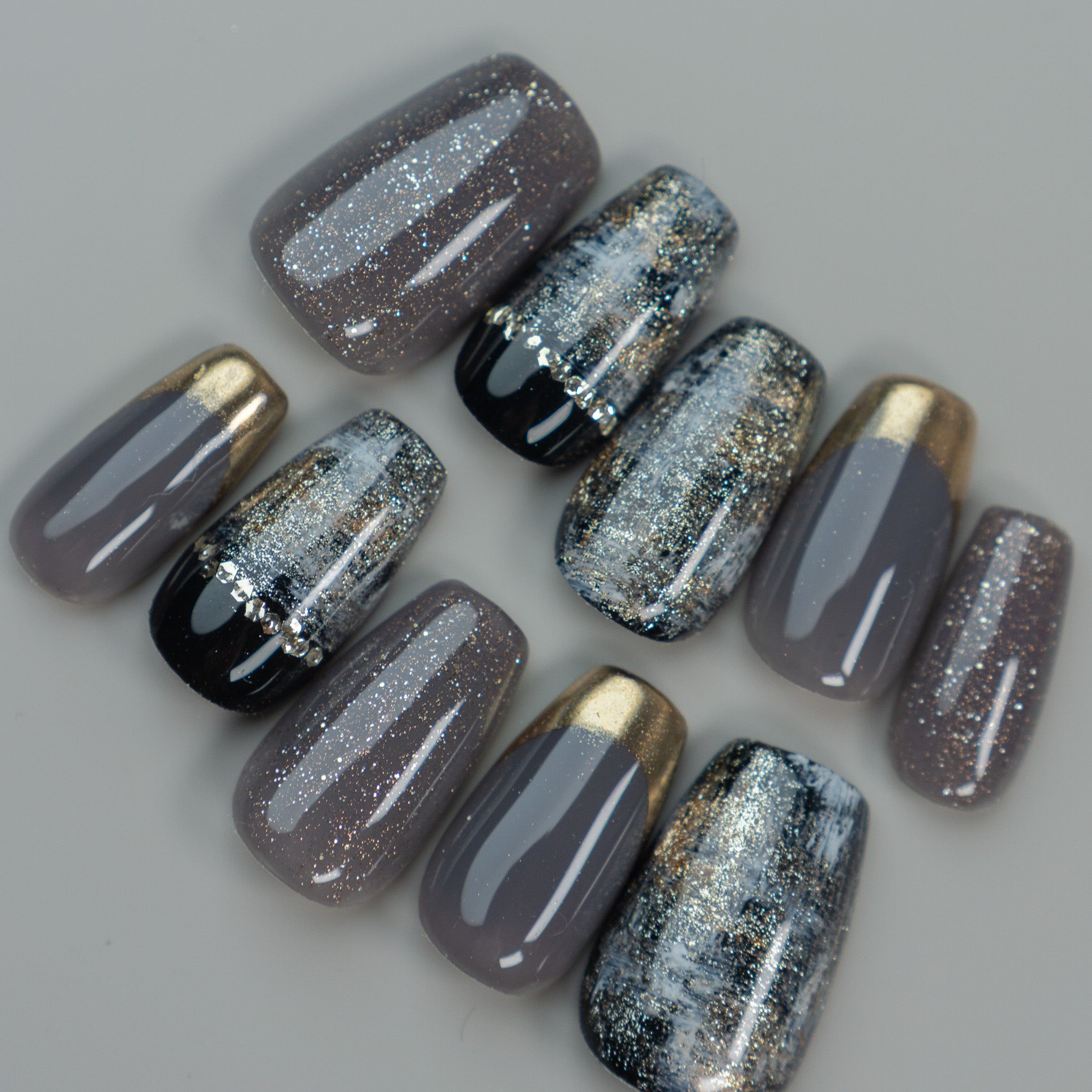 Gritty tweed｜グリッティツイード – vega｜オーダーネイルチップ